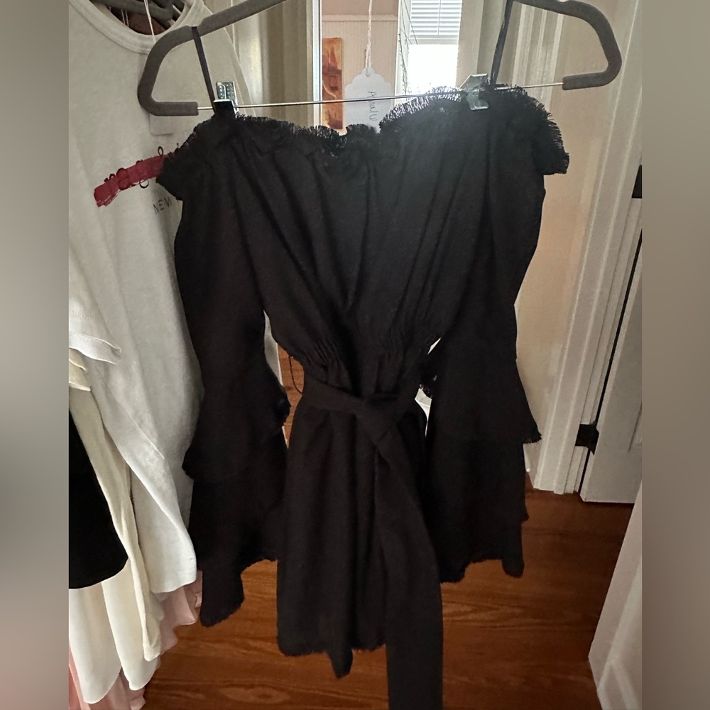 Finders off the shoulder dress